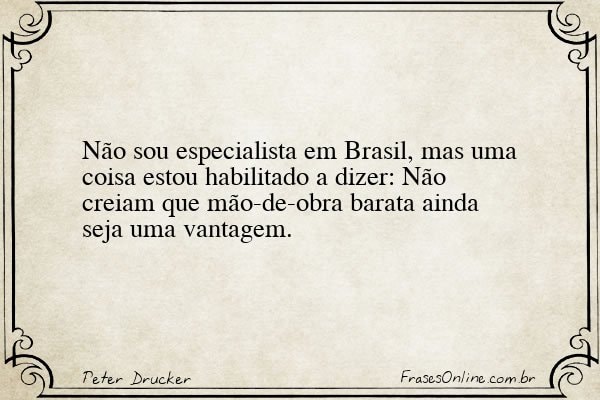 Frase de Peter Drucker