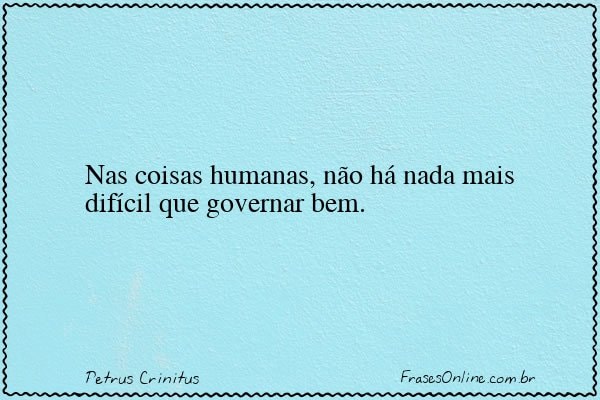 Frase de Petrus Crinitus