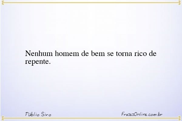 Frase de Públio Siro