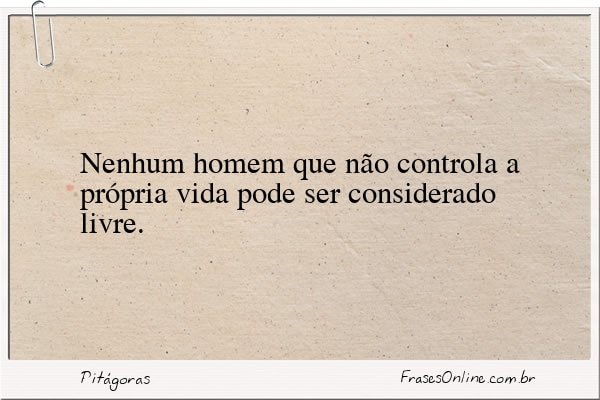 Frase de Pitágoras