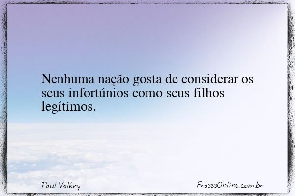 Frase de Paul Valéry