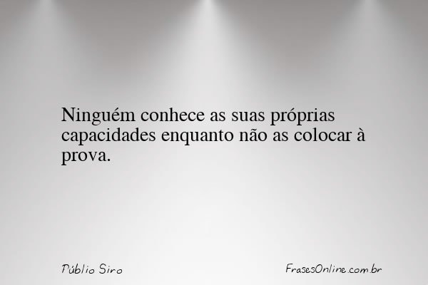 Frase de Públio Siro