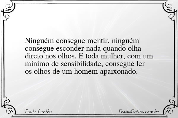Frase de Paulo Coelho
