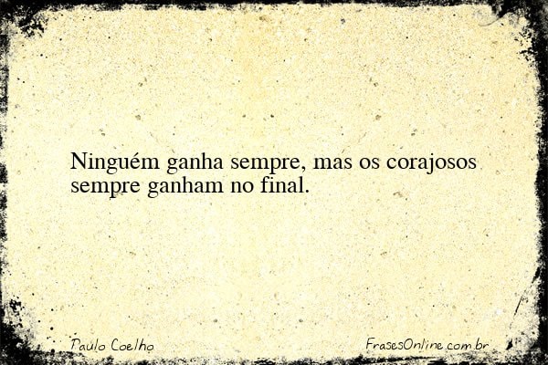 Frase de Paulo Coelho