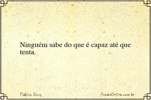 Frase de Públio Siro