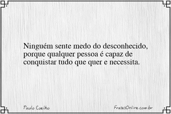 Frase de Paulo Coelho