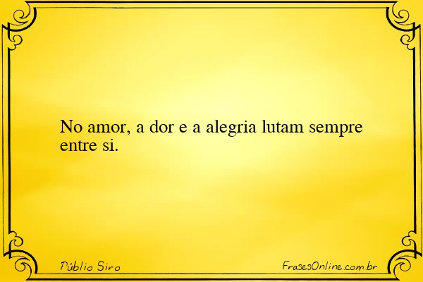 Frase de Públio Siro