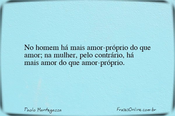 Frase de Paolo Mantegazza