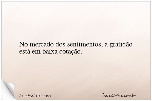 Frase de Parsifal Barroso