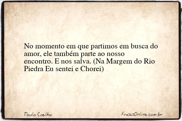 Frase de Paulo Coelho