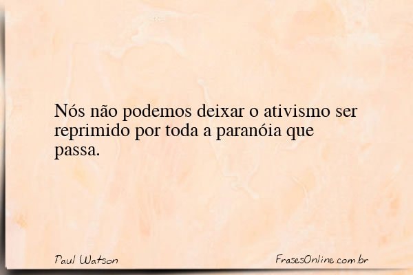 Frase de Paul Watson