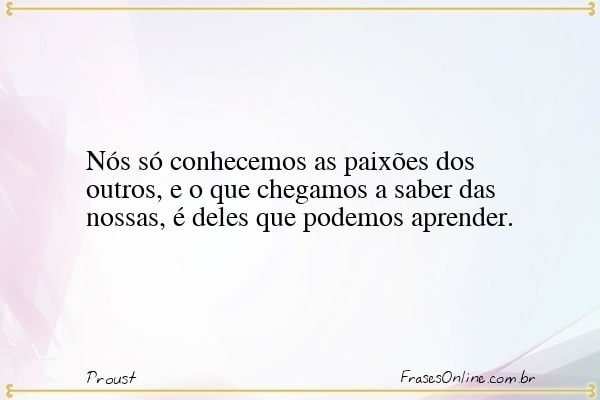 Frase de Proust