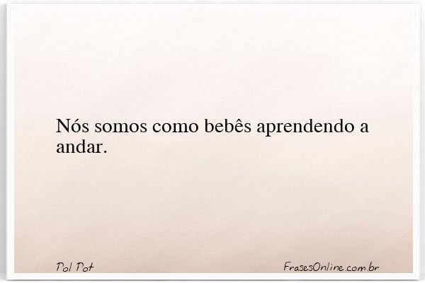 Frase de Pol Pot
