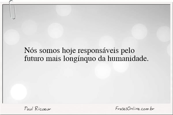 Frase de Paul Ricoeur