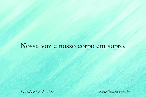Frase de Provérbios Árabes