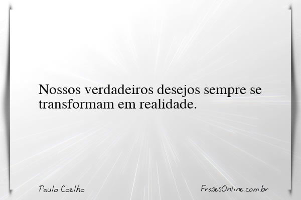 Frase de Paulo Coelho
