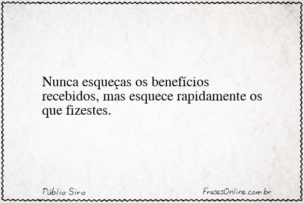 Frase de Públio Siro