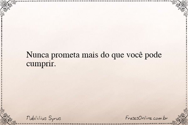 Frase de Publilius Syrus