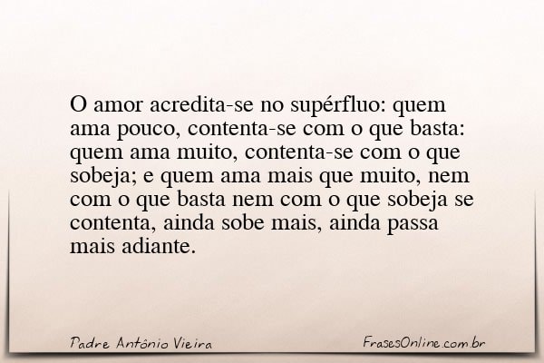 Frase de Padre Antônio Vieira