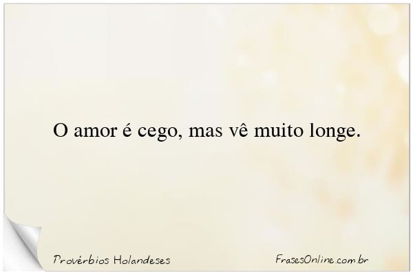 Frase de Provérbios Holandeses