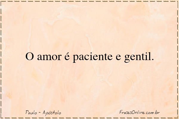 Frase de Paulo - Apóstolo
