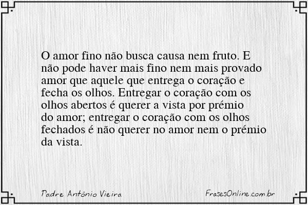 Frase de Padre Antônio Vieira