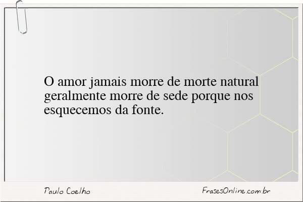 Frase de Paulo Coelho