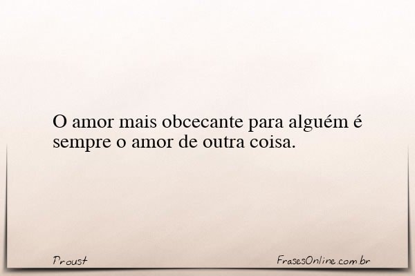 Frase de Proust