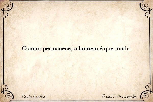 Frase de Paulo Coelho