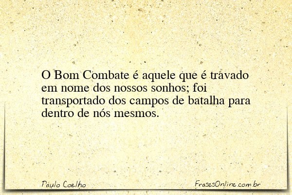 Frase de Paulo Coelho