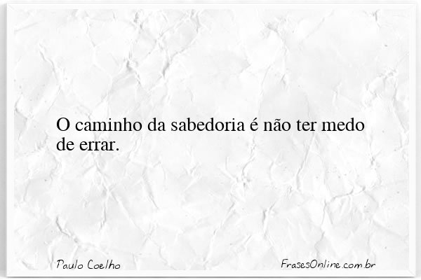 Frase de Paulo Coelho