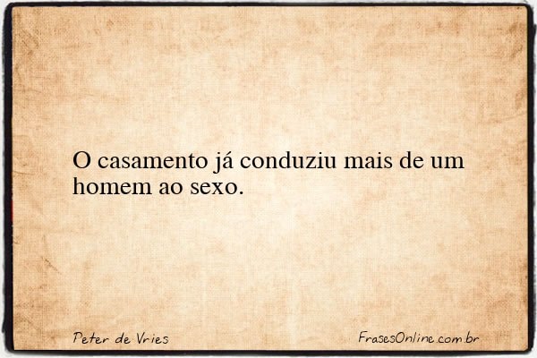 Frase de Peter de Vries