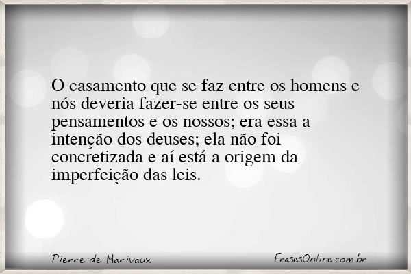 Frase de Pierre de Marivaux