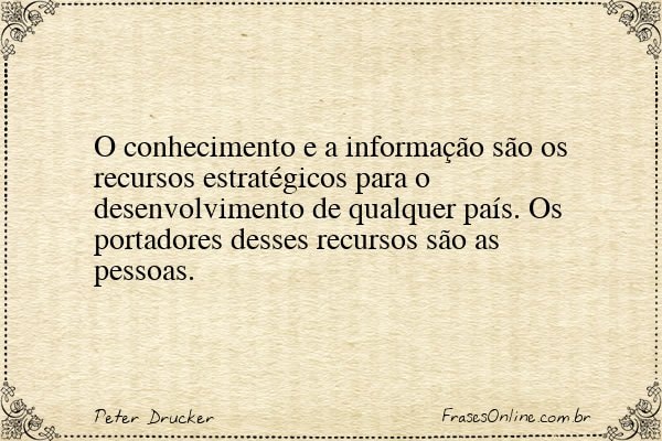 Frase de Peter Drucker