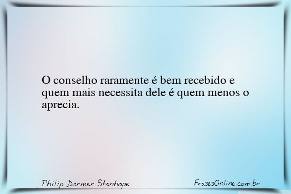 Frase de Philip Dormer Stanhope