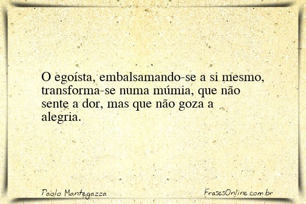 Frase de Paolo Mantegazza