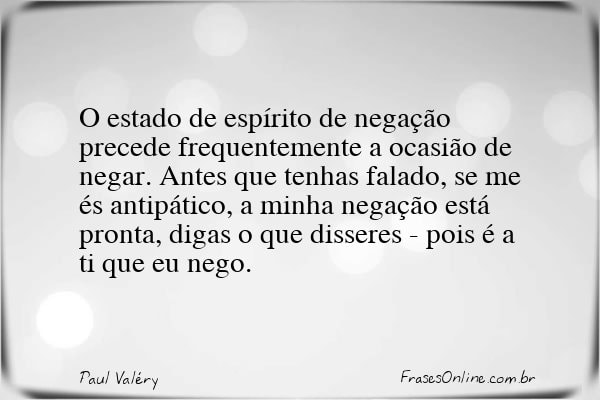 Frase de Paul Valéry