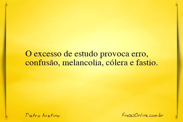 Frase de Pietro Aretino