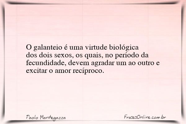 Frase de Paolo Mantegazza