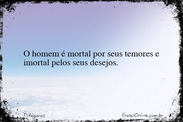 Frase de Pitágoras