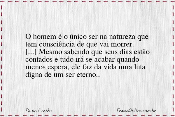 Frase de Paulo Coelho