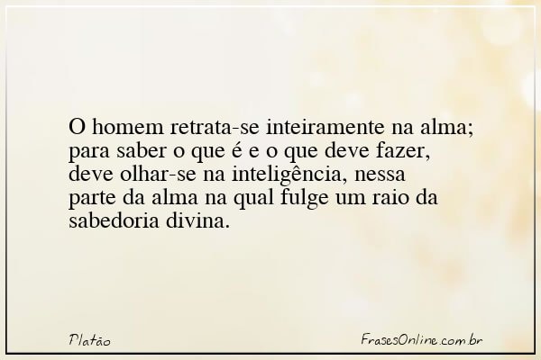 Frase de Platão