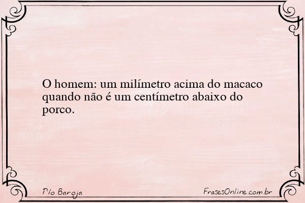 Frase de Pío Baroja