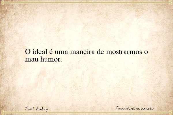 Frase de Paul Valéry