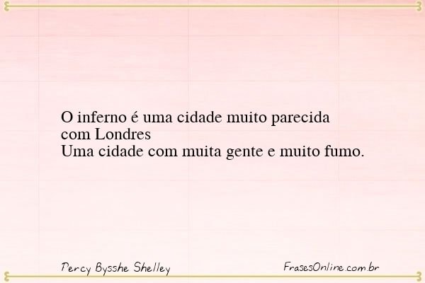 Frase de Percy Bysshe Shelley