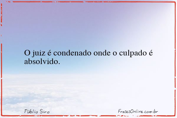 Frase de Públio Siro