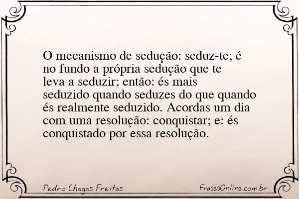 Frase de Pedro Chagas Freitas