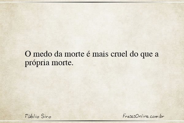 Frase de Públio Siro