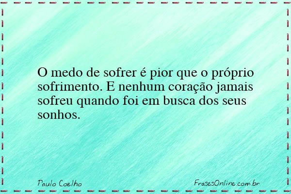 Frase de Paulo Coelho