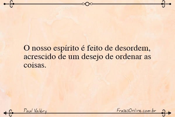 Frase de Paul Valéry